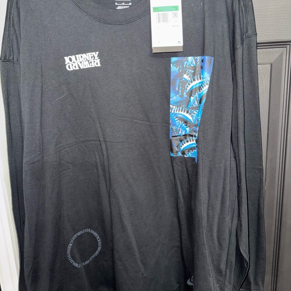 Nike Kyrie Irving Journey Reward Black and Blue Long Sleeve Tees